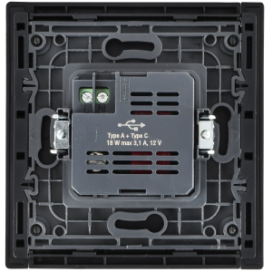 FORTE&PIANO Розетка USB A+C 18Вт FP651M металл шампань IEK