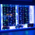 Гирлянда светодиодная Светодиодный Дождь 1.5х1.5м 144LED мультиколор 12Вт 230В IP20 свечение с динамикой с контроллером провод прозр. Neon-Night 235-039