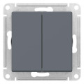 ATLASDESIGN 2-клавишный ПЕРЕКРЕСТНЫЙ ПЕРЕКЛЮЧАТЕЛЬ, сх.7+7, 10АХ, механизм, ГРИФЕЛЬ ATN000773