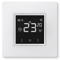 Терморегулятор прогр. EcoSmart 25 сенс. дисплей 3.5кВт 16А бел. (в компл. переходник для рамок Unica/Valena/Basic 55) ССТ 2239190
