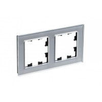 ATLASDESIGN NATURE 2-постовая РАМКА, ОРГАНИЧЕСКОЕ СТЕКЛО АЛЮМИНИЙ ATN320302