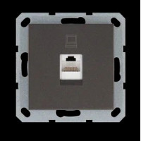 Jasmart Интернет-розетка RJ45 с накладкой, цвет Мокко