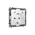 MA110510 Комплект механизма электрической розетки 2USB СC 20W сз на винтовых зажимах 16A-250V ALFA Белый глянец QUANT AP1105, VM165 AMBRELLA VOLT