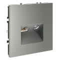 Розетка телевизионная встраиваемая VOLTUM S70 TVRJ45 кат. 6, сталь