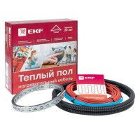 Комплект Теплый пол (греющий кабель) 150Вт 10м 1.0кв.м EKF nk-150