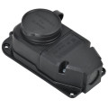 Колодка удлинителя 1-м 16А IP44 с защ. крышкой каучук черн. GENERICA ERK10-016-01-44-K02-G