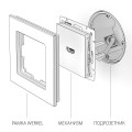 WL06-60-11 Розетка HDMI (серебряный) Werkel
