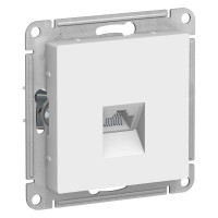 ATLASDESIGN РОЗЕТКА компьютерная RJ45 кат. 5e, механизм, БЕЛЫЙ ATN000183