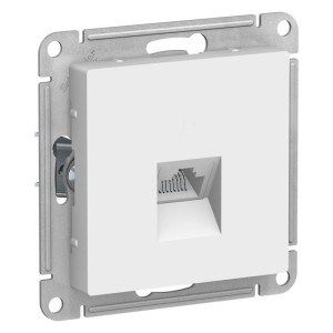 ATLASDESIGN РОЗЕТКА компьютерная RJ45 кат. 5e, механизм, БЕЛЫЙ ATN000183