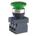 Кнопка управления Грибок NP8-11MD/13 d40мм 1НО+1НЗ AC IP65 LED 110В-220В с самовозвратом зел. (R) CHINT 667284