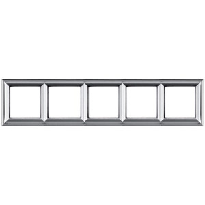 Рамка 5 постов Jung ECOPROFI DECO, алюминий, EPD485AL