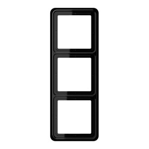 Рамка 3 поста Jung CD 500, черный, CD583SW
