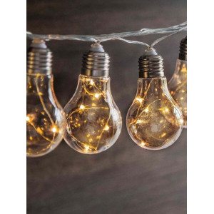 Гирлянда светодиодная Лампочка 40LED бел. на солнечной батарее аккумулятор AA NI-MH 600мА.ч КОСМОС KOC_SOL221