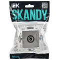 SKANDY Розетка TV проходная SK-A17N металл никель IEK