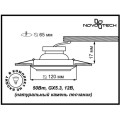Встраиваемый светильник Novotech 370089 PATTERN под лампу 1xGU5.3 50W