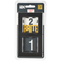 BRITE Рамка 2-местная РУ-2-2-Бр стекло черный матовый IEK