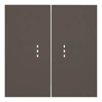 Клавиши двухклавишного выключателя с подсветкой, капучино (35612 CP)