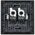 FORTE&PIANO Розетка компьютерная двойная RJ45 кат.5E FP133 черный IEK