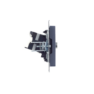 BRITE Розетка двойная TV+RJ45 кат.5E РТВ/РК12-БрМ маренго IEK