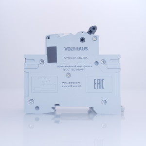 Выключатель автоматический VOLTHAUS VYM9 2Р 16А (С) 6кА
