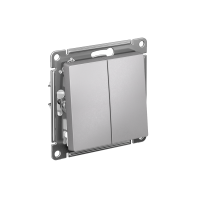 ATLASDESIGN 1-клавишный ВЫКЛЮЧАТЕЛЬ КНОПОЧНЫЙ, сх.1, 10А, мех., быстрозажим. клем., АЛЮМИНИЙ ATN000315S