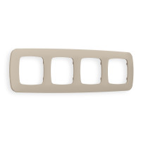 OF140364 Рамка OMEGA Ecta Серо-бежевый матовый 4-ая AMBRELLA VOLT