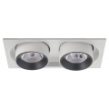 Встраиваемый точечный светильник AM Group AM334-2 WH+BK