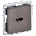 BRITE Розетка HDMI РHDMI-0-БрТБ темная бронза IEK