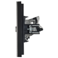 FORTE&PIANO Розетка двойная TV+RJ45 кат.5E FP736M металл никель IEK