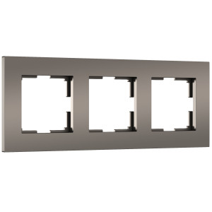 W0032963/ Рамка на 3 поста Slab (бронза софт)
