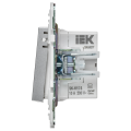 SKANDY Кнопка звонка с индикацией для отелей 10А SK-V17S серебряный IEK