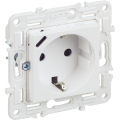 SKANDY Розетка с заземлением с защитными шторками 16А с USB C 18Вт SK-R17W арктический белый IEK