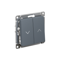 ATLASDESIGN 2-клавишный ВЫКЛЮЧАТЕЛЬ ДЛЯ ЖАЛЮЗИ, сх.4, 10А, механизм, ГРИФЕЛЬ ATN000719