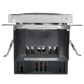 BRITE Розетка 1-местная с заземлением с защитными шторками 16А с USB AA 5В 2,1А РЮш10-1-БрГН металл хромникель IEK