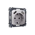 MO509010 Комплект механизма электрической розетки OMEGA Сталь матовый 2USB AA 18W быстрая зарядка сз QUANT OP5090, VM155 AMBRELLA VOLT