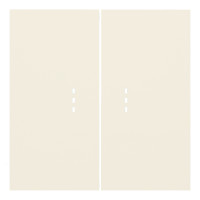 Клавиши двухклавишного выключателя с подсветкой, кремовый сатин (35612 MC)