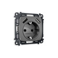 MO659010 Комплект механизма электрической розетки OMEGA Антрацит серый 2USB AA 18W быстрая зарядка сз QUANT OP6590, VM155 AMBRELLA VOLT