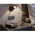 MO653030 Комплект механизма 2-клавишного перекрестного выключателя 10A-250V OMEGA Антрацит серый QUANT OP6530, VM125 AMBRELLA VOLT