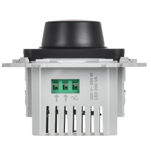 FLITE Светорегулятор проходной TRIAC 550Вт СС26-5-12-ФлЧ черный IEK