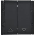 FORTE&PIANO Выключатель жалюзи 10А FP111 черный IEK