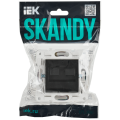 SKANDY Розетка компьютерная двойная RJ45 кат.6 SK-K04Bl черный IEK