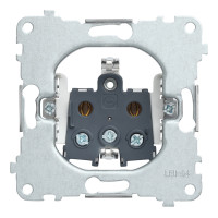 Механизм розетки 2к+з с винтовым подключением RIKETT (32131)
