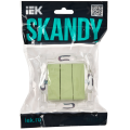 SKANDY Выключатель 3-клавишный 10А SK-V11G мятный IEK