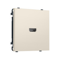 MS334030 Комплект механизма розетки HDMI 2.1 SIGMA Бежевый матовый 30V/900MS 4K-120HZ 8K-60Hz QUANT PRO (SP3340, PR223)