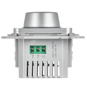 FLITE Светорегулятор проходной TRIAC 550Вт СС26-5-12-ФлА алюминий IEK