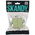 SKANDY Выключатель жалюзи 10А SK-V12G мятный IEK