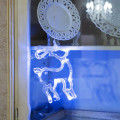 Фигура светодиодная Олененок 205х135х10мм 8LED бел. 1Вт 4.5В IP20 на присоске с подвесом элементы питания 3хAAA (в компл.) Neon-Night 501-016