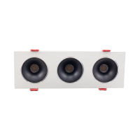 Светильник встраиваемый AM480-3 BK+WH цвет - черный (BK)