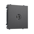 MS663030 Комплект механизма TV розетки проходной SIGMA Антрацит серый 5-1000 MHz 4dB QUANT PRO (SP6630, PR211)