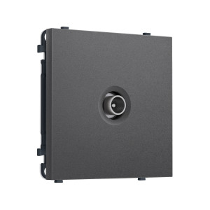 MS663030 Комплект механизма TV розетки проходной SIGMA Антрацит серый 5-1000 MHz 4dB QUANT PRO (SP6630, PR211)